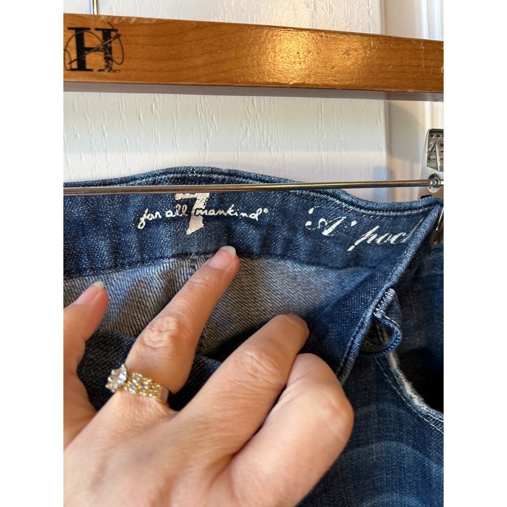 7 for all mankind The A Pocket Vintage Low Rise Bootcut Jeans - Picture 4 of 8